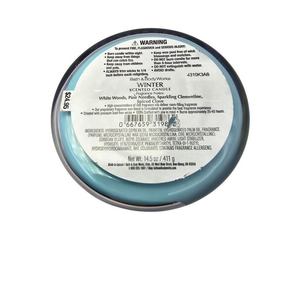Bath & Body Works Winter 14.5 Oz 3-Wick Candle - Picture 2 of 6